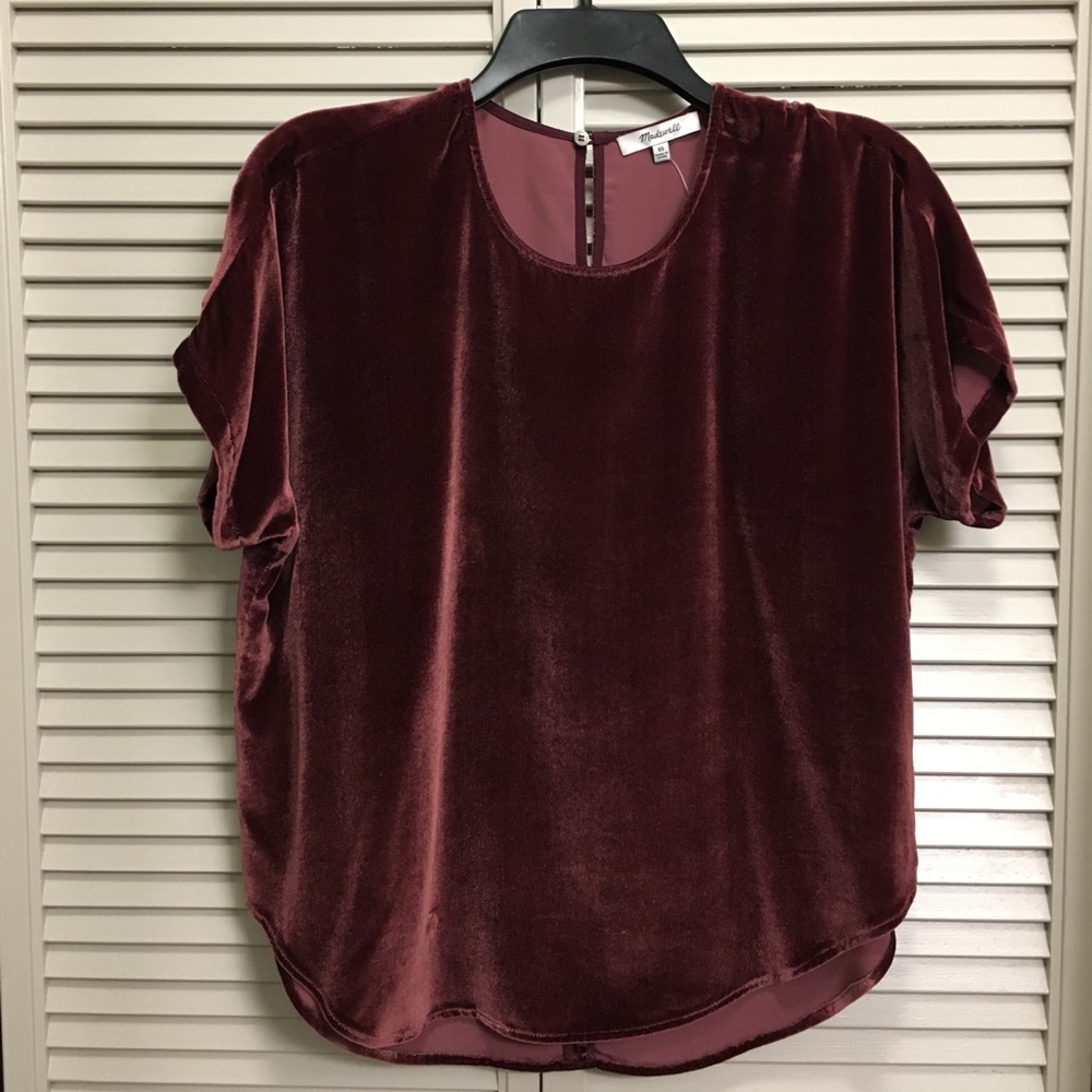 Madewell Velvet Rose Blouse